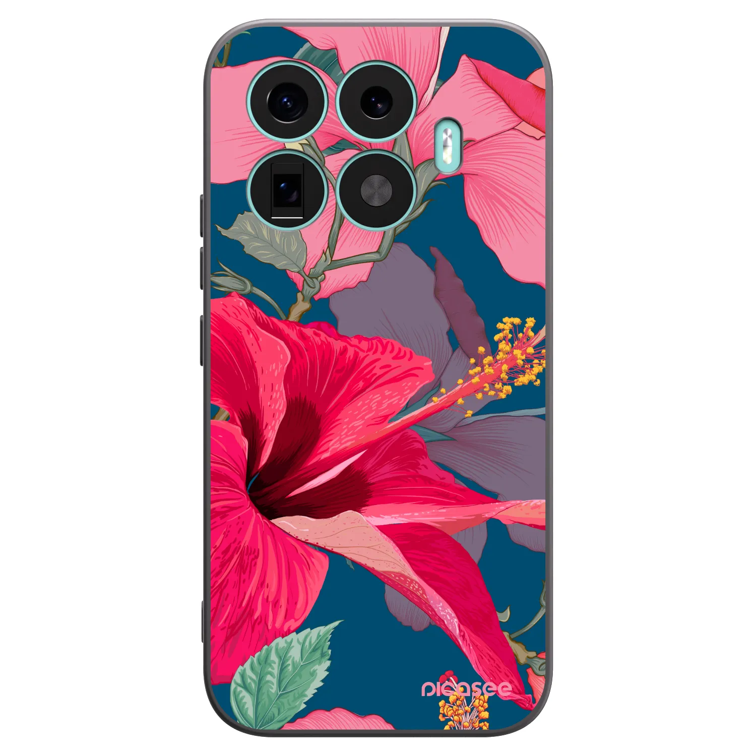 Picasee fekete szilikon tok az alábbi mobiltelefonokra Xiaomi 17T - Hibiscus