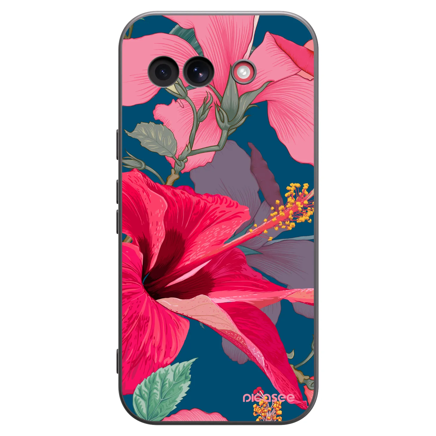 Picasee fekete szilikon tok az alábbi mobiltelefonokra Google Pixel 10a - Hibiscus