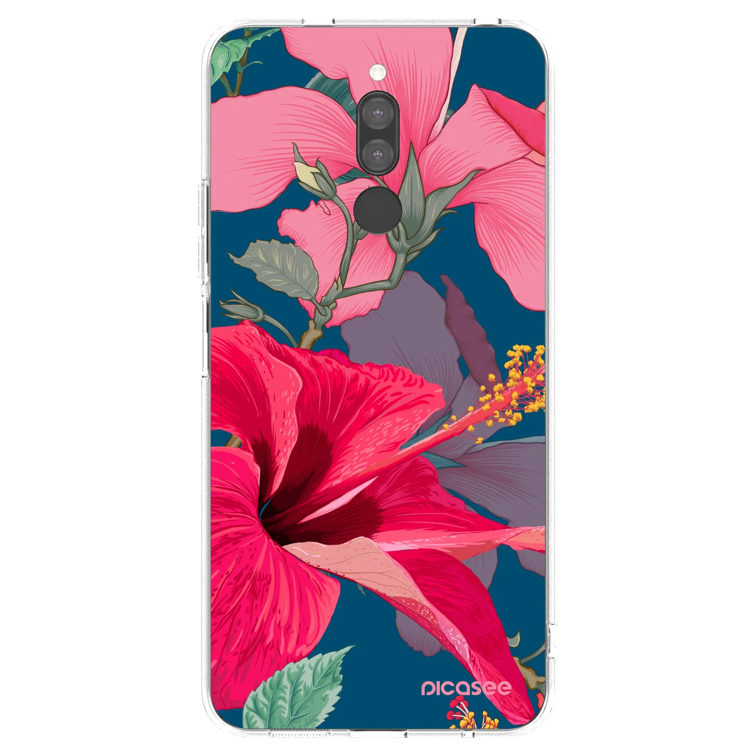 Picasee átlátszó szilikon tok az alábbi mobiltelefonokra Xiaomi Redmi 8 - Hibiscus