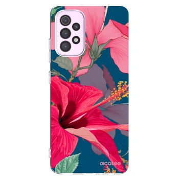 Picasee átlátszó szilikon tok az alábbi mobiltelefonokra Samsung Galaxy A32 5G A326B - Hibiscus