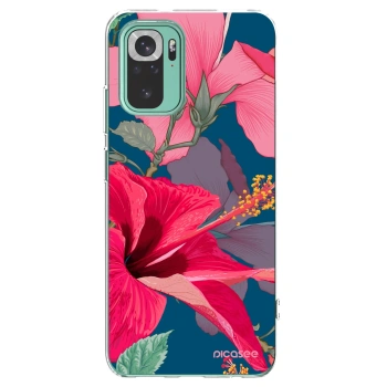 Picasee átlátszó szilikon tok az alábbi mobiltelefonokra Xiaomi Redmi Note 10 Pro - Hibiscus