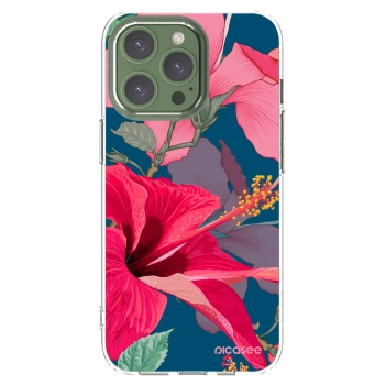 Picasee átlátszó szilikon tok az alábbi mobiltelefonokra Apple iPhone 13 Pro - Hibiscus