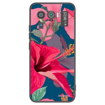 Picasee fekete szilikon tok az alábbi mobiltelefonokra Xiaomi Mi 11 Ultra - Hibiscus