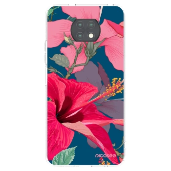 Picasee átlátszó szilikon tok az alábbi mobiltelefonokra Xiaomi Redmi Note 9T - Hibiscus
