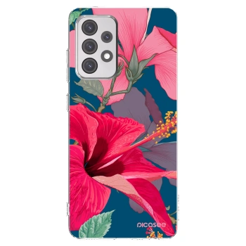 Picasee átlátszó szilikon tok az alábbi mobiltelefonokra Samsung Galaxy A52s 5G A528B - Hibiscus