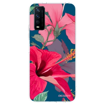 Picasee átlátszó szilikon tok az alábbi mobiltelefonokra Vivo Y11s - Hibiscus