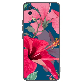 Picasee fekete szilikon tok az alábbi mobiltelefonokra Vivo Y11s - Hibiscus