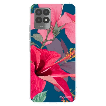 Picasee átlátszó szilikon tok az alábbi mobiltelefonokra Realme 8i - Hibiscus