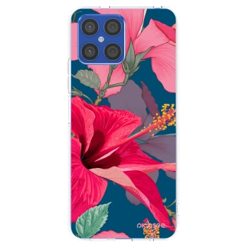 Picasee átlátszó szilikon tok az alábbi mobiltelefonokra Honor X8 4G - Hibiscus