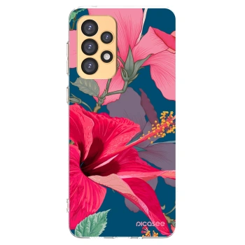 Picasee átlátszó szilikon tok az alábbi mobiltelefonokra Samsung Galaxy A33 5G A336 - Hibiscus