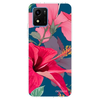 Picasee átlátszó szilikon tok az alábbi mobiltelefonokra Vivo Y01 - Hibiscus