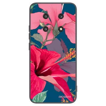 Picasee fekete szilikon tok az alábbi mobiltelefonokra Honor Magic4 Lite 5G - Hibiscus