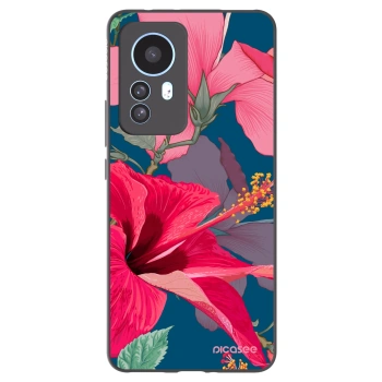 Picasee fekete szilikon tok az alábbi mobiltelefonokra Xiaomi 12T Pro - Hibiscus