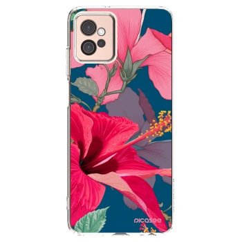Picasee átlátszó szilikon tok az alábbi mobiltelefonokra Motorola Moto G32 - Hibiscus