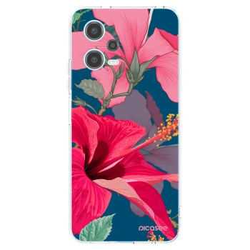 Picasee átlátszó szilikon tok az alábbi mobiltelefonokra Xiaomi Redmi Note 12 5G - Hibiscus