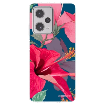 Picasee átlátszó szilikon tok az alábbi mobiltelefonokra Xiaomi Redmi Note 12 Pro+ 5G - Hibiscus