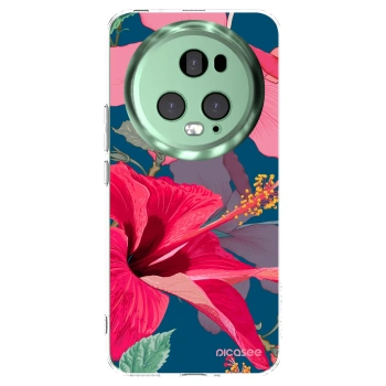 Picasee átlátszó szilikon tok az alábbi mobiltelefonokra Honor Magic5 Pro - Hibiscus
