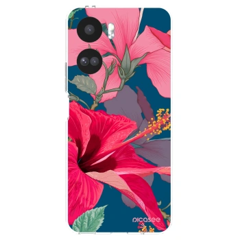 Picasee átlátszó szilikon tok az alábbi mobiltelefonokra Honor 90 Lite 5G - Hibiscus