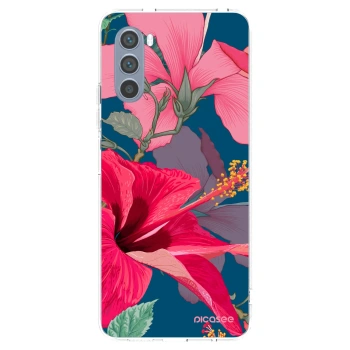 Picasee átlátszó szilikon tok az alábbi mobiltelefonokra Motorola Moto G62 - Hibiscus
