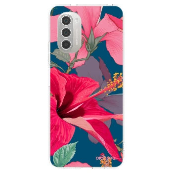 Picasee átlátszó szilikon tok az alábbi mobiltelefonokra Motorola Moto G51 - Hibiscus