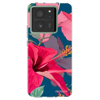 Picasee átlátszó szilikon tok az alábbi mobiltelefonokra Xiaomi 13T Pro - Hibiscus