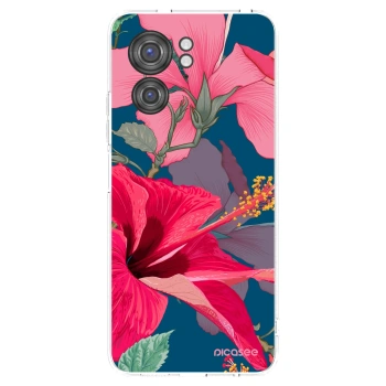 Picasee átlátszó szilikon tok az alábbi mobiltelefonokra Motorola Edge 40 - Hibiscus