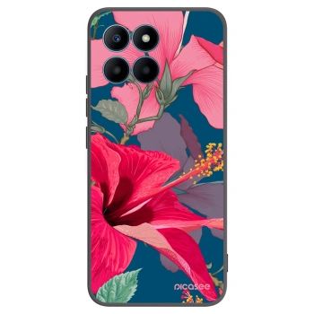 Picasee fekete szilikon tok az alábbi mobiltelefonokra Honor 70 Lite - Hibiscus