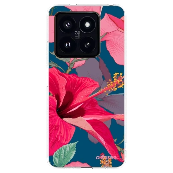 Picasee átlátszó szilikon tok az alábbi mobiltelefonokra Xiaomi 14 Pro - Hibiscus