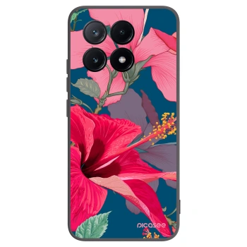 Picasee fekete szilikon tok az alábbi mobiltelefonokra Xiaomi Poco X6 Pro - Hibiscus