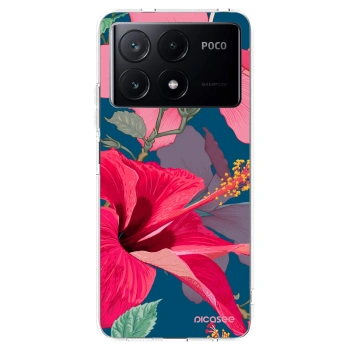 Picasee átlátszó szilikon tok az alábbi mobiltelefonokra Xiaomi Poco X6 Pro - Hibiscus