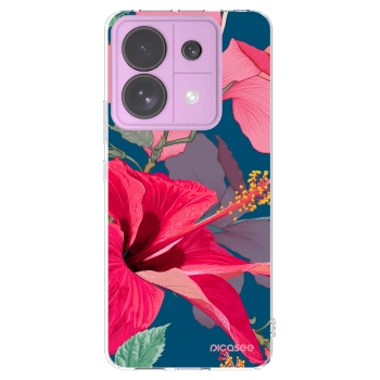 Picasee átlátszó szilikon tok az alábbi mobiltelefonokra Xiaomi Redmi Note 13 Pro 5G - Hibiscus