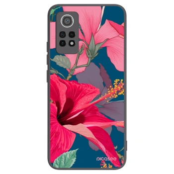 Picasee fekete szilikon tok az alábbi mobiltelefonokra Xiaomi Redmi Note 12 Pro 4G - Hibiscus