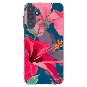 Picasee átlátszó szilikon tok az alábbi mobiltelefonokra Samsung Galaxy A15 A155F 4G - Hibiscus