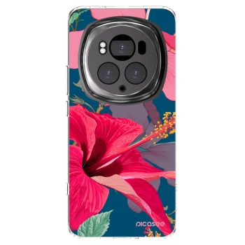 Picasee átlátszó szilikon tok az alábbi mobiltelefonokra Honor Magic6 Pro - Hibiscus