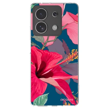 Picasee átlátszó szilikon tok az alábbi mobiltelefonokra Xiaomi Redmi Note 13 4G - Hibiscus