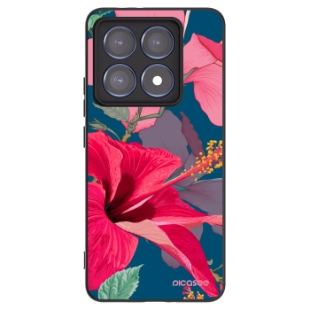 Picasee fekete szilikon tok az alábbi mobiltelefonokra Xiaomi 14T Pro - Hibiscus