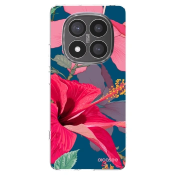 Picasee átlátszó szilikon tok az alábbi mobiltelefonokra Xiaomi Redmi Note 14 Pro+ 5G - Hibiscus