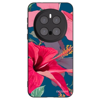 Picasee fekete szilikon tok az alábbi mobiltelefonokra Honor Magic7 Pro 5G - Hibiscus