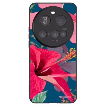 Picasee fekete szilikon tok az alábbi mobiltelefonokra Xiaomi 15 Ultra - Hibiscus
