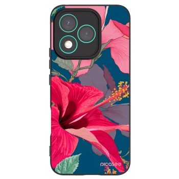 Picasee fekete szilikon tok az alábbi mobiltelefonokra Honor 400 Lite 5G - Hibiscus
