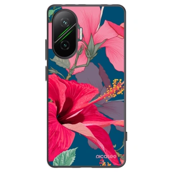 Picasee fekete szilikon tok az alábbi mobiltelefonokra Xiaomi Poco F7 Pro 5G - Hibiscus