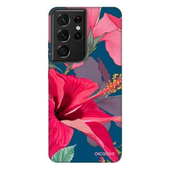 Picasee Fashion Case Samsung Galaxy S21 Ultra 5G G998B - Hibiscus