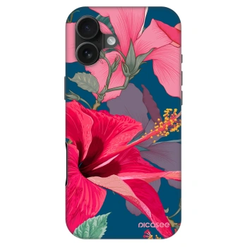 Szilikon tok erre a típusra Apple iPhone 16 Plus - Hibiscus