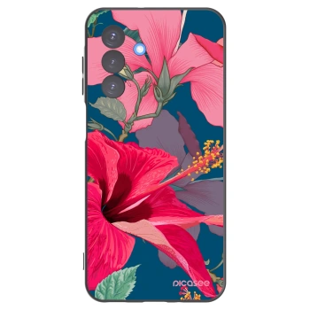 Picasee fekete szilikon tok az alábbi mobiltelefonokra Samsung Galaxy A17 5G - Hibiscus