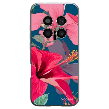 Picasee fekete szilikon tok az alábbi mobiltelefonokra Honor Magic8 Pro 5G - Hibiscus