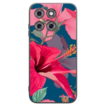 Picasee fekete szilikon tok az alábbi mobiltelefonokra Motorola Moto G77 - Hibiscus