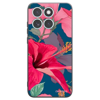 Picasee fekete szilikon tok az alábbi mobiltelefonokra Motorola Edge 70 Fusion - Hibiscus