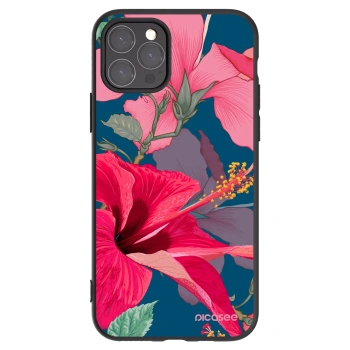 Picasee fekete szilikon tok az alábbi mobiltelefonokra Apple iPhone 11 Pro - Hibiscus