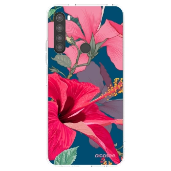 Picasee átlátszó szilikon tok az alábbi mobiltelefonokra Xiaomi Redmi Note 8 - Hibiscus