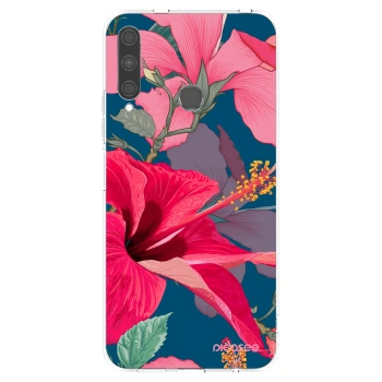 Picasee átlátszó szilikon tok az alábbi mobiltelefonokra Huawei P40 Lite E - Hibiscus